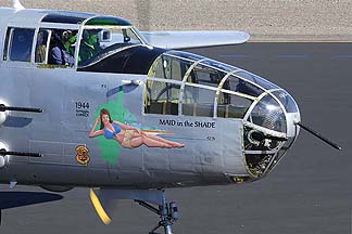 North American B-25J Mitchell Maid in the Shade N125AZ, Deer Valley, November 14, 2010